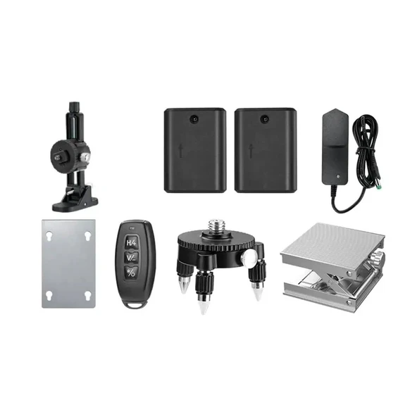 Çizgi Lazer Terazi 4D 2 Batarya Otomatik Seviye Ölçüm Cihazı Yeşil Lazeri Hizalama Tek ve Birlikte - Resim 12