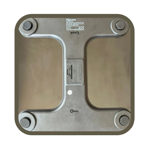 bigmate BGT-7001B Beyaz Wi-Fi Bağlantılı Akıllı Dijital Vücut Analiz Baskülü - 2