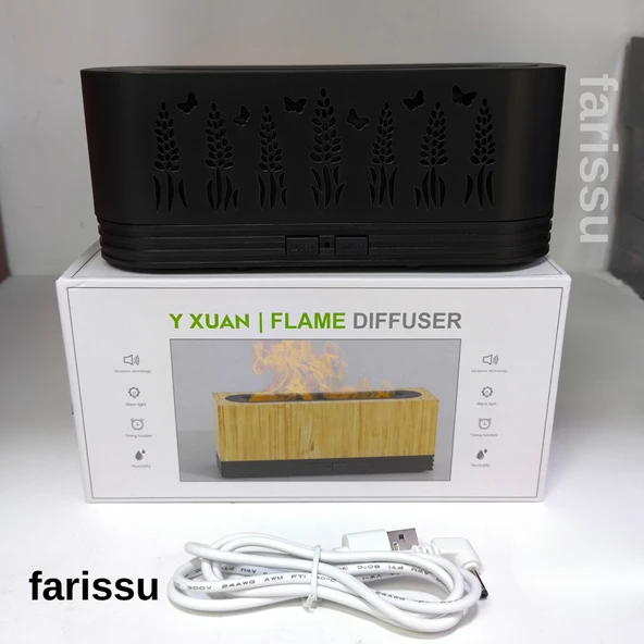 Alev Efektli Hava Nemlendirici ve Aroma Difüzör - 6