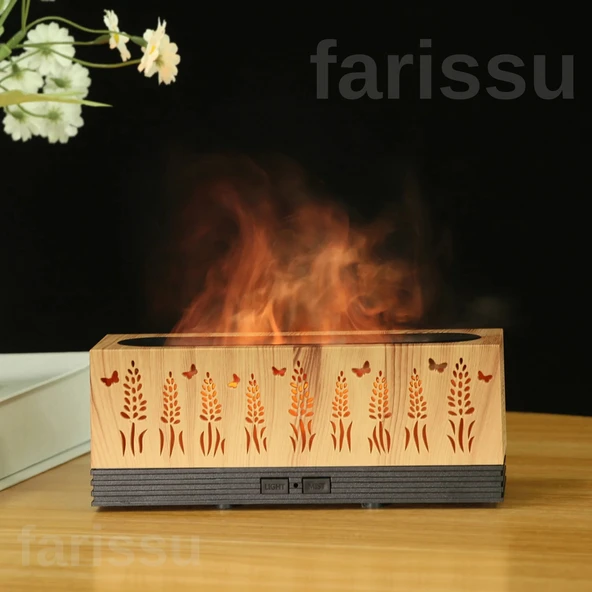 Alev Efektli Hava Nemlendirici ve Aroma Difüzör - 4