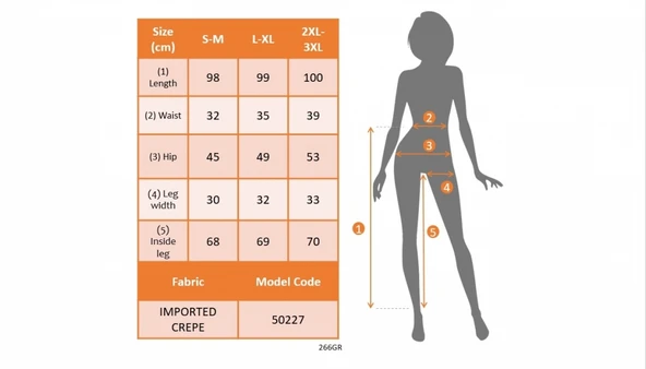 Kadın Düğme Detay Bol Paça Ithal Krep Pantolon - Resim 4