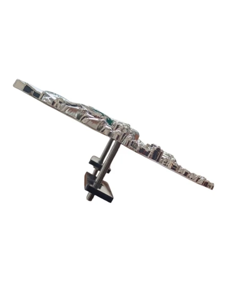 Osmanlı Devlet Arması Kabartma Logo Vidalı Küçük 10x8cm Gold - 2