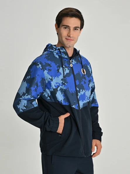 Fenerbahçe S.K. 25/26 Tribün Kamuflaj Yağmurluk Antrenman Jacket Eşofman Üstü Erkek Ceket - Resim 3