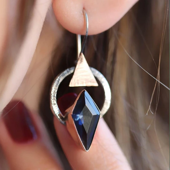 Safir Taşlı Otantik Tasarım Set - Resim 4