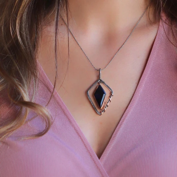 Safir Taşlı Otantik Tasarım Set - Resim 2