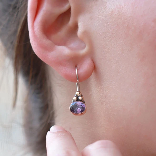 Ametist Taşlı Otantik Set - Resim 4