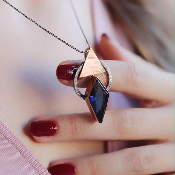 Safir Taşlı Otantik Tasarım Set - Resim 5