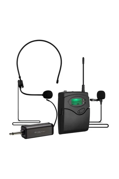Magicvoice MV-1303Y Kablosuz 1 Headset + 1 Yaka Mikrofonu Teşhir ürün görseli 1