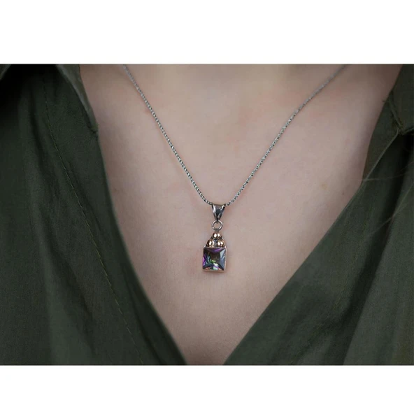 Mistik Topaz Gümüş Otantik Set - Resim 4