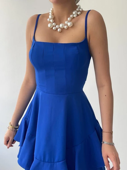 Common İp Askılı Elbise - Resim 5