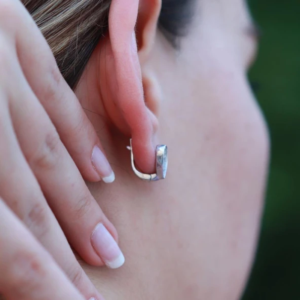 Kalp Zirkon Taşlı Gümüş Set - Resim 5