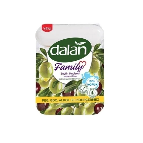 Dalan Family Zeytin Mucizesi Güzellik Sabunu 75 g x 4 Adet ürün görseli