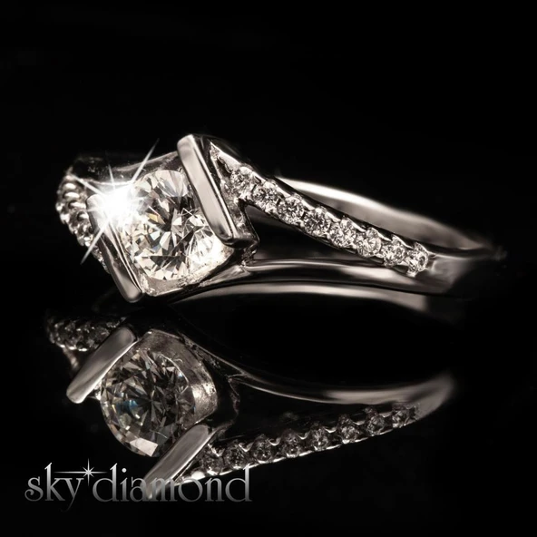 Sky Diamond Elegance Çapraz Model Tektaş - Resim 2