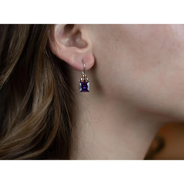 AmetistTaşlı Gümüş Otantik Set - Resim 3