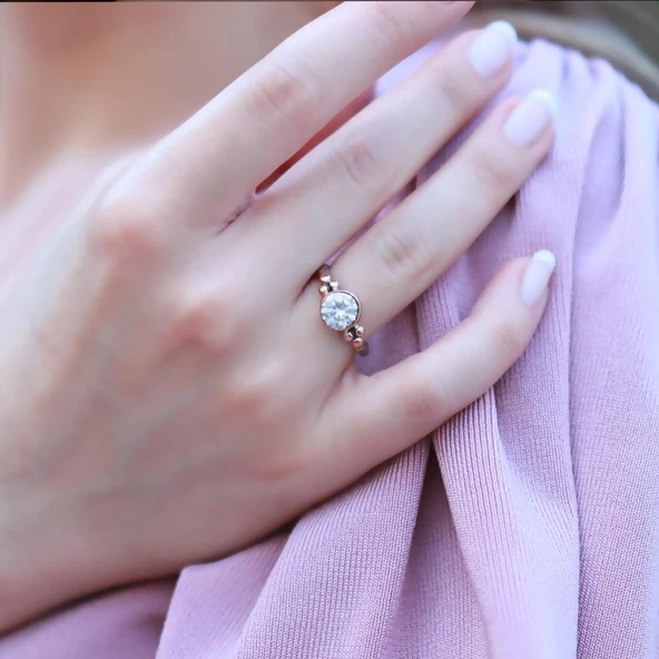 Zircon Taşlı Gümüş Otantik Set - Resim 2