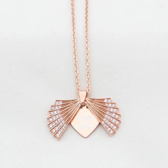 Kalp Deniz Kabuğu Model Açılır Kapanır Gümüş Kolye ürün görseli 1