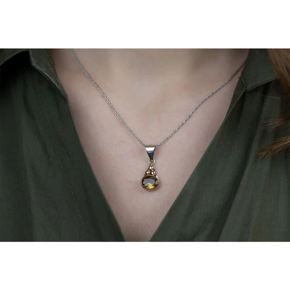 Zultanit Taşlı Gümüş Otantik Set - Resim 2