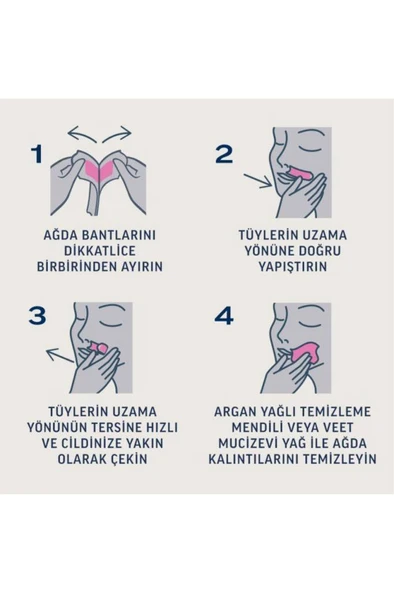 Veet Professional Sir Ağda Bandı Yüz Bölgesi Normal Ciltler 20'li - 7