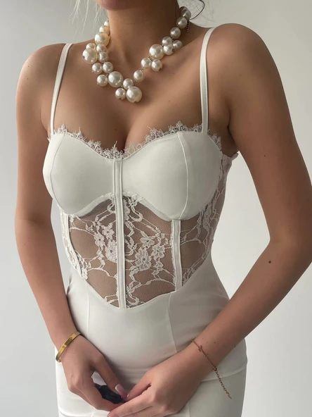 Begonia İp Askılı Elbise - Resim 3