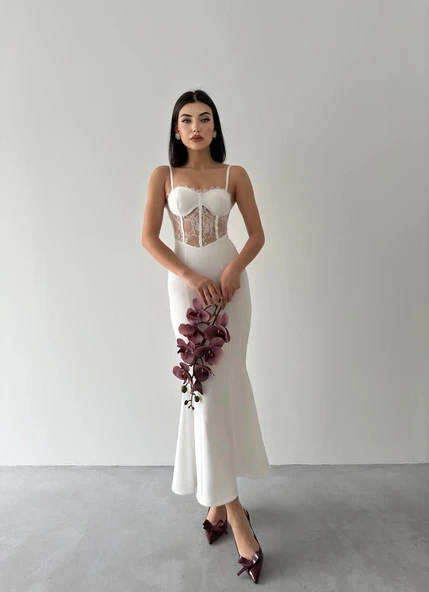 Begonia İp Askılı Elbise - Resim 5