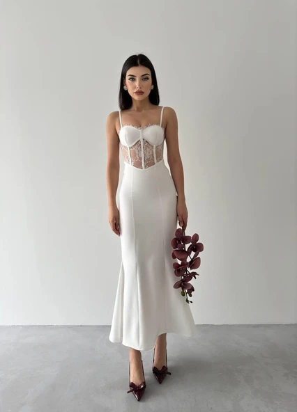 Begonia İp Askılı Elbise - Resim 4