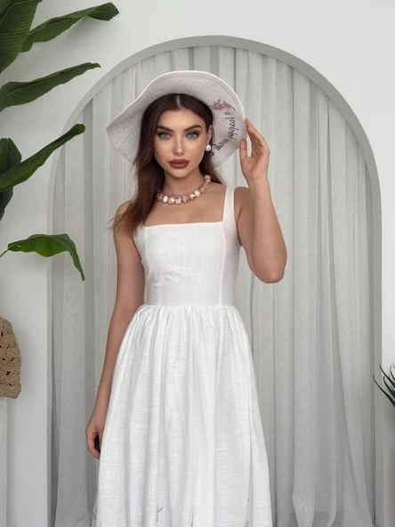 Mazi Çiçek Desenli Elbise ürün görseli