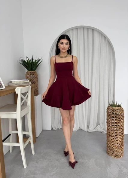 Common İp Askılı Elbise - Resim 3