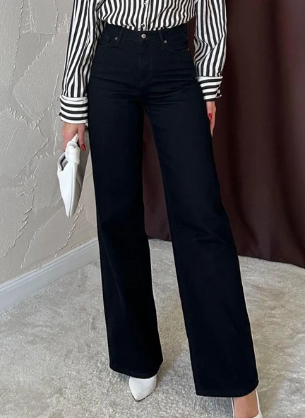 Siyah Comfy Jeans Pantolon - Resim 3