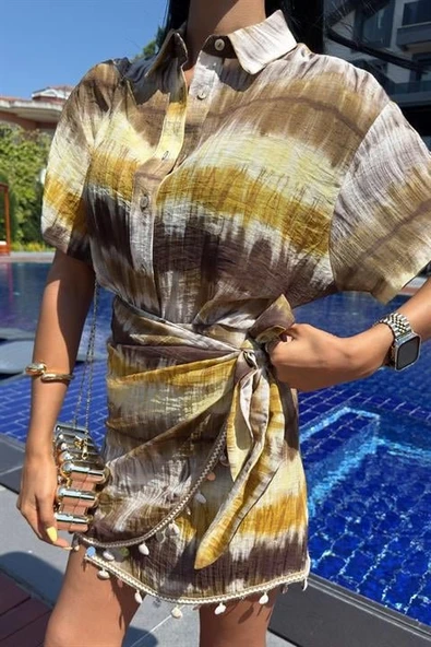 Gömlek Ve Eteği Aksesuarlı Takım 10211 - 8