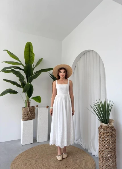 Drem Midi Elbise - Resim 8