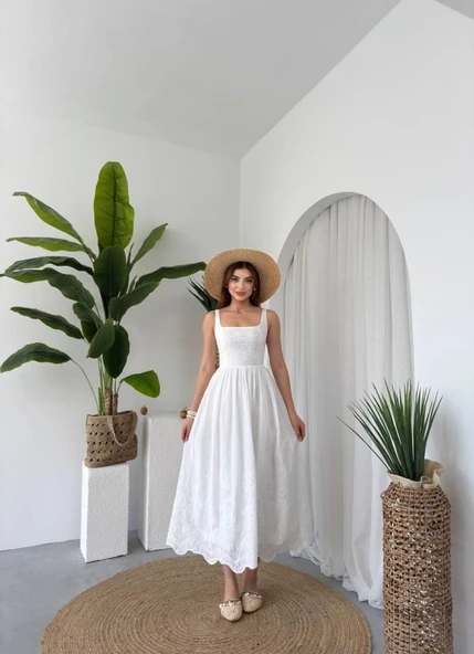 Drem Midi Elbise - Resim 6