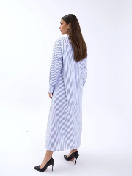 5857 ELBİSE-WASHİNGTON ÇİZGİLİ - Resim 3