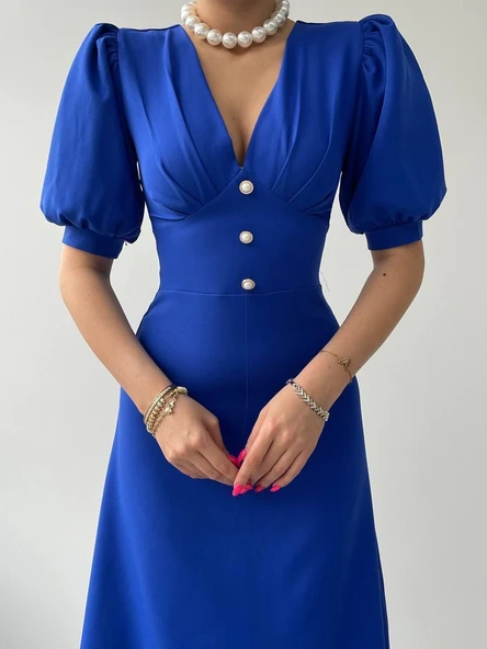 Linda Midi Elbise - Resim 5