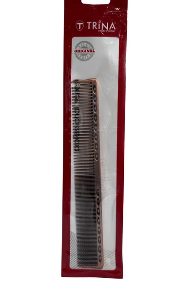 Trina Alüminyum Saç Tarağı Premium 19,5 cm Bronz Renk
