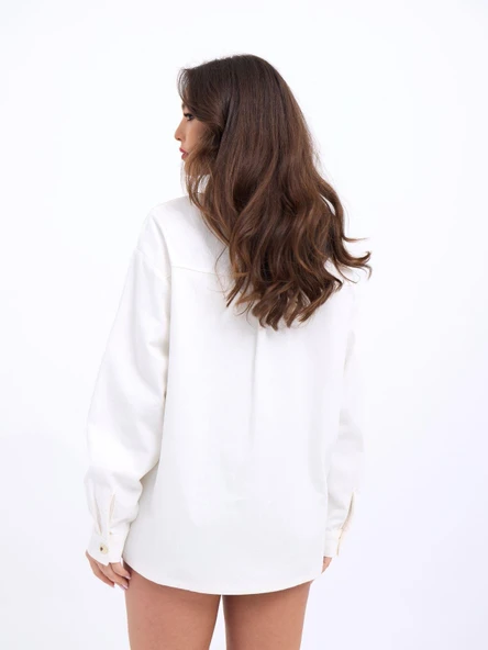 6956 GÖMLEK-BEYAZ - Resim 4