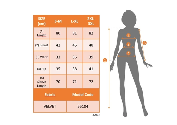Kadın Uzun Kollu Kruvaze Yaka Yanlardan Büzgülü Kadife Elbise - Resim 6
