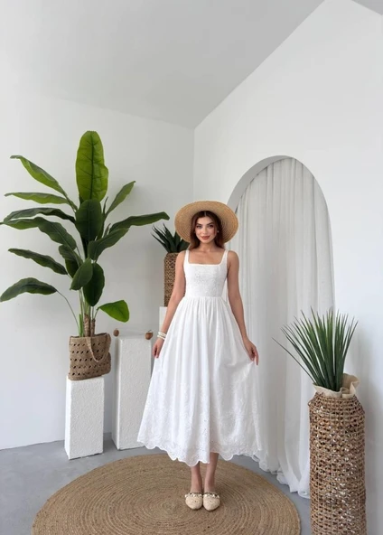 Drem Midi Elbise - Resim 4