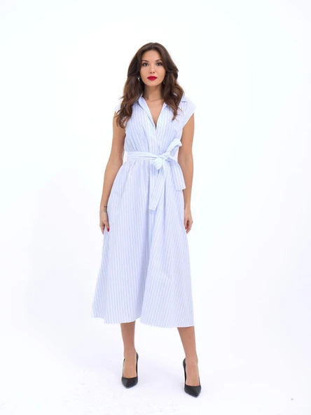 7127 ELBİSE-ATLANTA ÇİZGİLİ ürün görseli