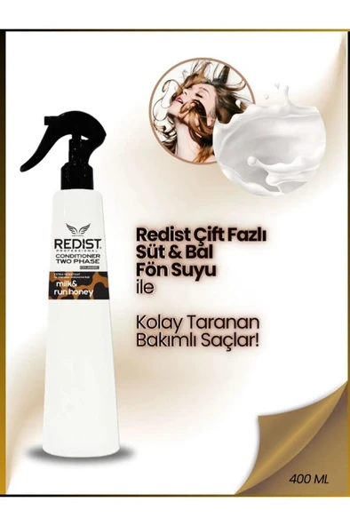 Redist İki Fazlı Milk Honey Fön Suyu 400 Ml - 3