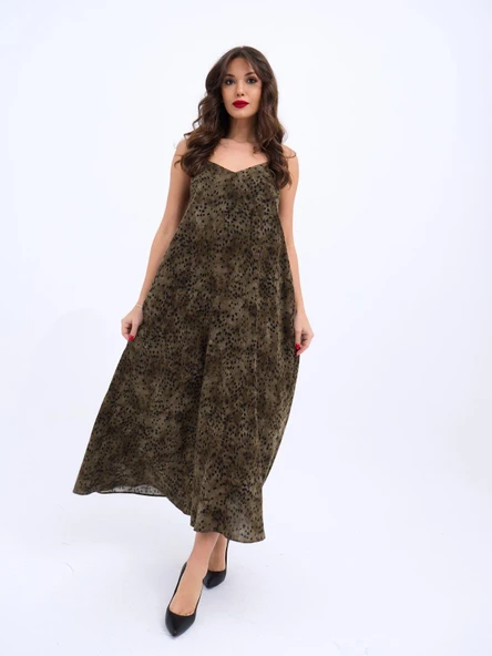 6250 ELBİSE-SİYAH HAKİ ürün görseli