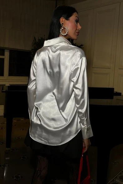 Premium Saten Gömlek 3438 - Resim 4