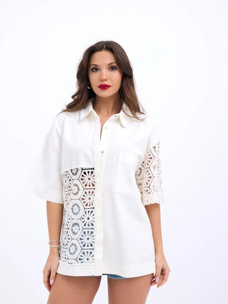 6953 GÖMLEK-BEYAZ ürün görseli