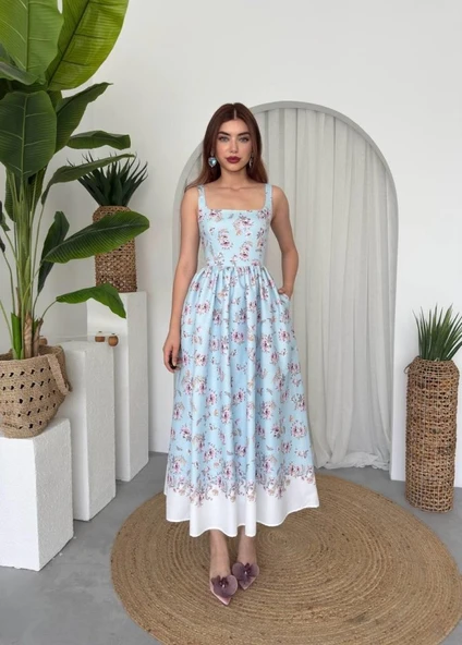 Yoa Cep Detaylı Elbise - Resim 6