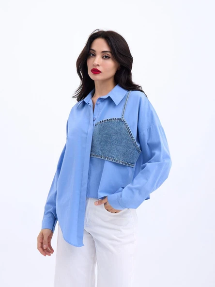 5419 GÖMLEK-KOYU MAVİ ürün görseli