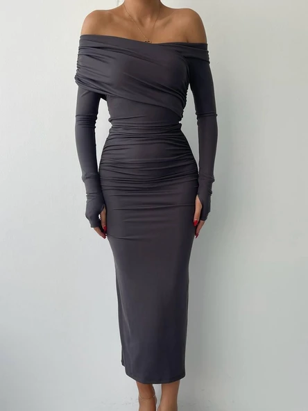 Newry Uzun Elbise - Resim 2