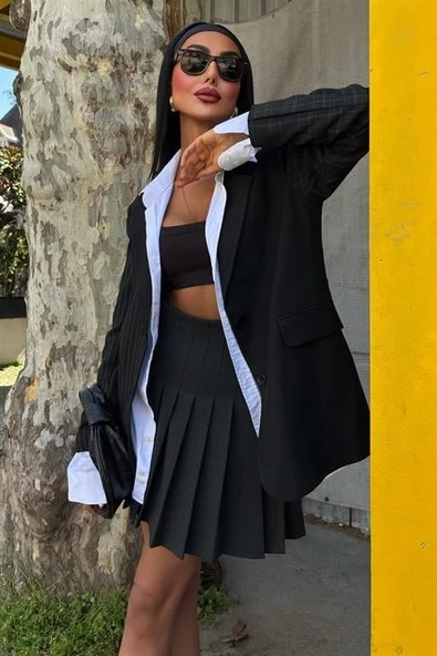 Mandie Garnili Blazer Ceket 6111 - Resim 2