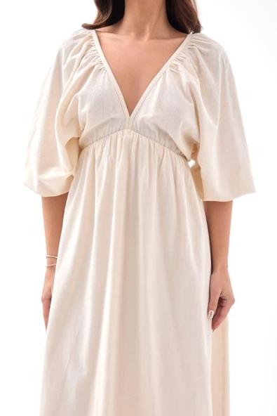 6276 ELBİSE-BEJ - Resim 3