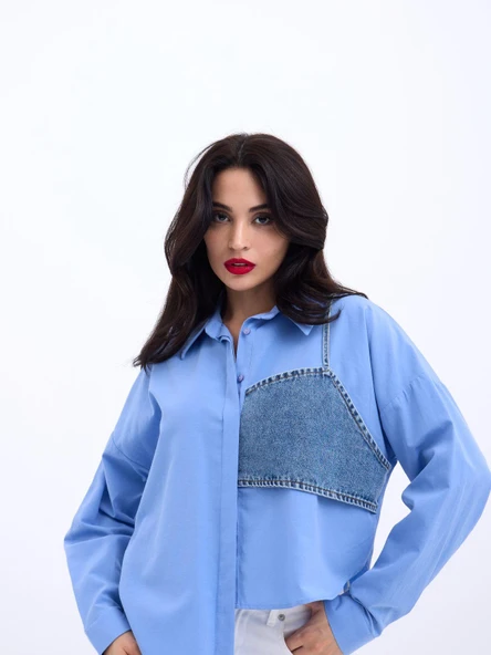 5419 GÖMLEK-KOYU MAVİ - Resim 5