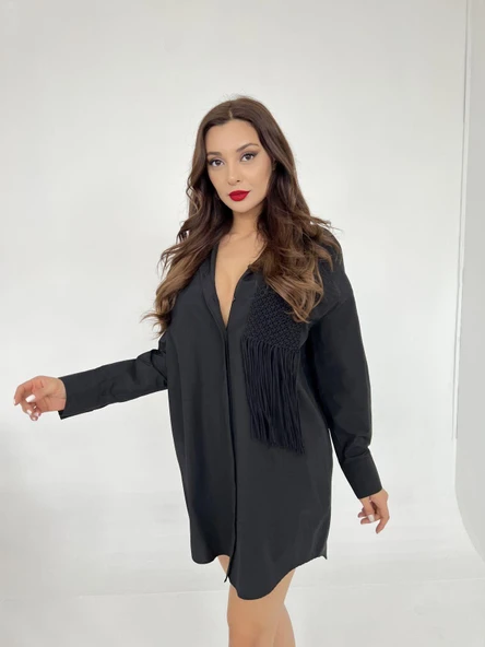 6309 GÖMLEK-SİYAH - Resim 3