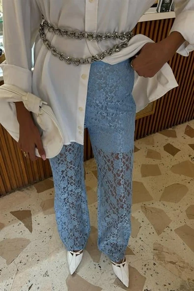 İçi Astarlı Dantel Pantolon 0081 - Resim 5